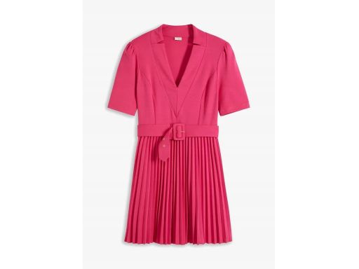 B.P.C sukienka plisowana różowa z dżerseju 36/38.