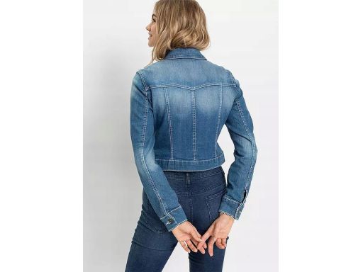 B.P.C kurtka jeansowa z koronką na mankietach ^32