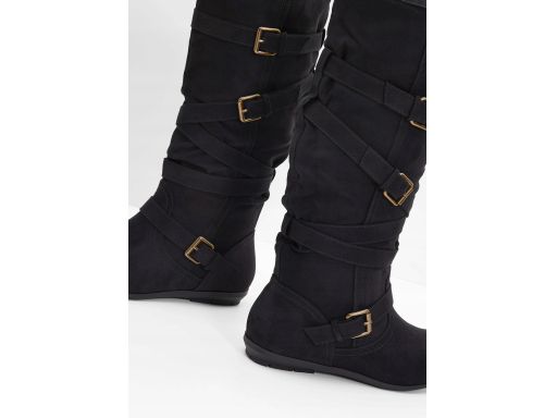 B.P.C kozaki czarne z ozdobnymi klamrami 42.