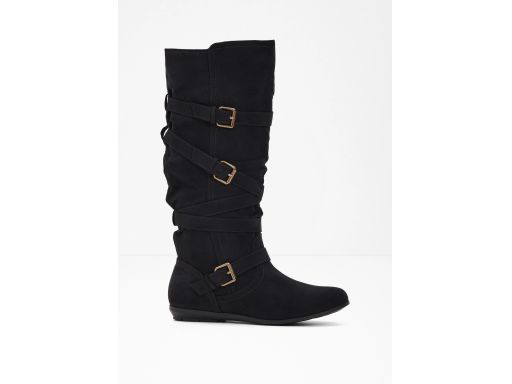 B.P.C kozaki czarne z ozdobnymi klamrami 42.