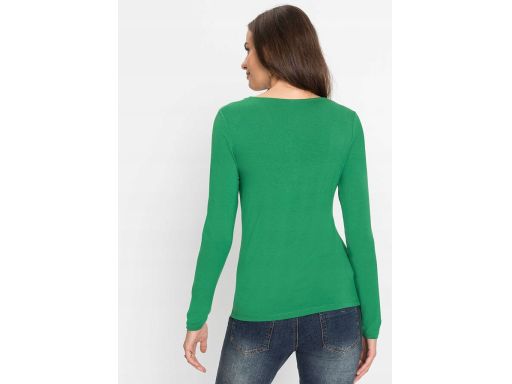B.P.C zielona bluzka z wiskozy z wycięciem ^32/34