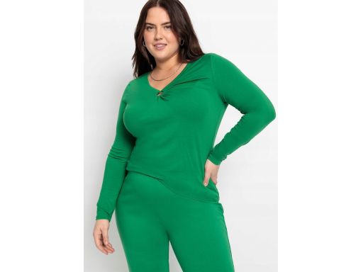 B.P.C zielona bluzka z wiskozy z wycięciem ^32/34