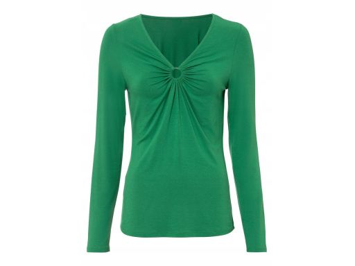 B.P.C zielona bluzka z wiskozy z wycięciem ^32/34