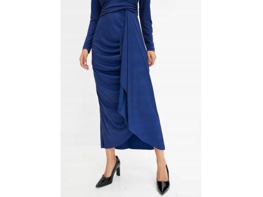 B.P.C sukienka z dżerseju z marszczeniem i falbaną ^36/38