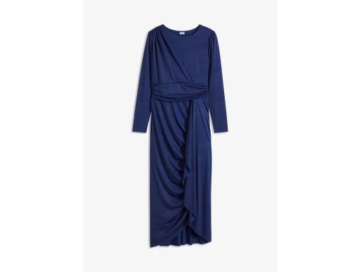 B.P.C sukienka z dżerseju z marszczeniem i falbaną ^36/38