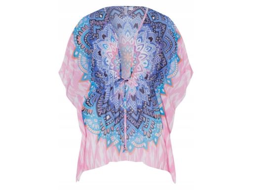 B.P.C sukienka plażowa tunika szyfonowa we wzory ^52/54