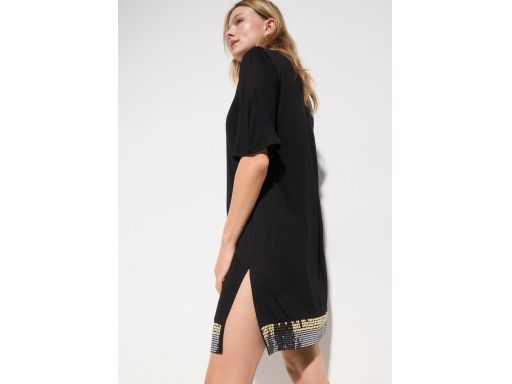 B.P.C sukienka tunika plażowa z cekinami ^40/42