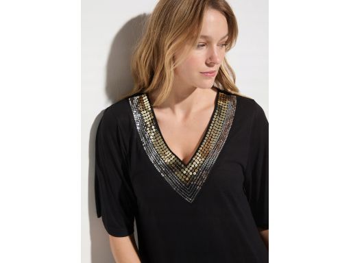 B.P.C sukienka tunika plażowa z cekinami ^40/42