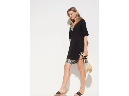 B.P.C sukienka tunika plażowa z cekinami ^40/42