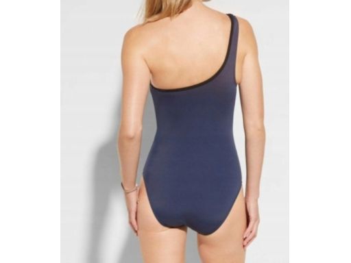 B.P.C kostium jednoczęściowy asymetryczny granatowy 40.