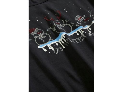 B.P.C bluzka czarna z dżetami świąteczna r.40/42