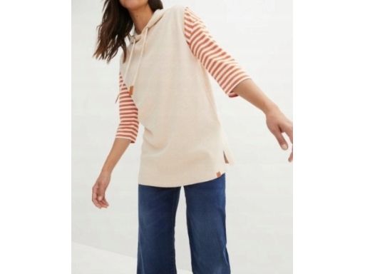 B.P.C kamizelka dzianinowa beżowa z kapturem r.40/42