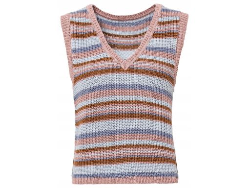 B.P.C kamizelka dzianinowa w paski 32/34.