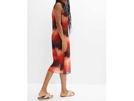 B.P.C sukienka z siateczki midi wielokolorowa cieniowana r.40/42