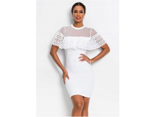B.P.C sukienka koronkowa biała r.36/38