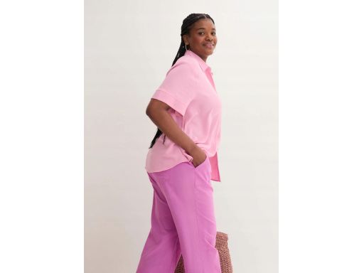 B.P.C bluzka koszulowa różowa damska 52.