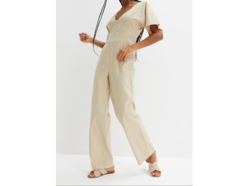 B.P.C kombinezon lniany piaskowy ^48