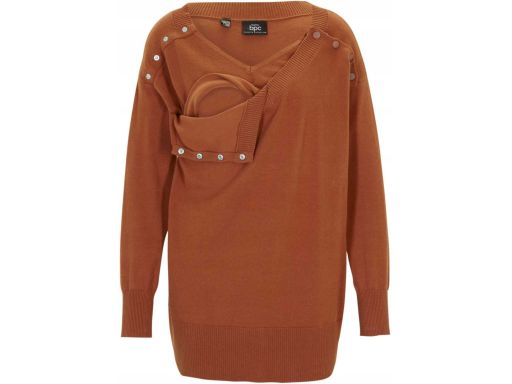 B.P.C sweter ciążowy i do karmienia brązowy ^48/50