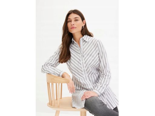 B.P.C bluzka koszulowa dłuższa w paski 42.