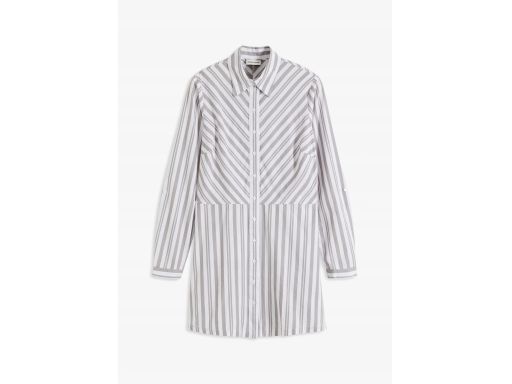 B.P.C bluzka koszulowa dłuższa w paski 42.