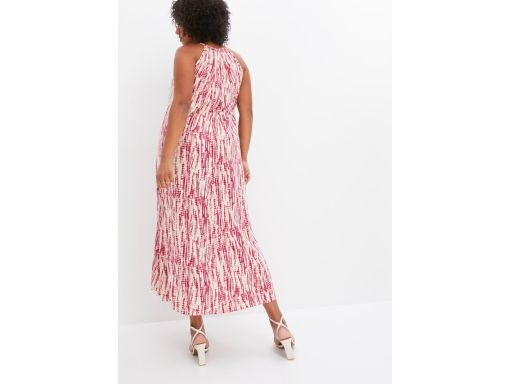 B.P.C długa sukienka letnia we wzory na ramiączka 36/38.