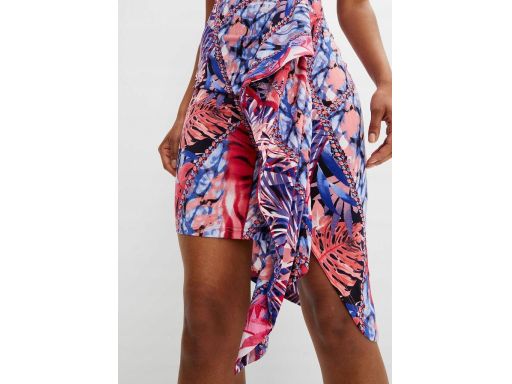 B.P.C asymetryczna sukienka we wzorki ^36/38