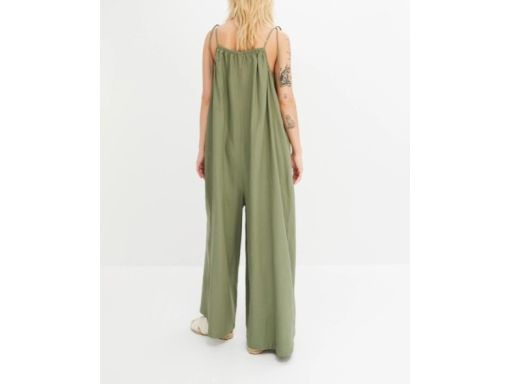 B.P.C kombinezon lniany oliwkowy luźny 38.