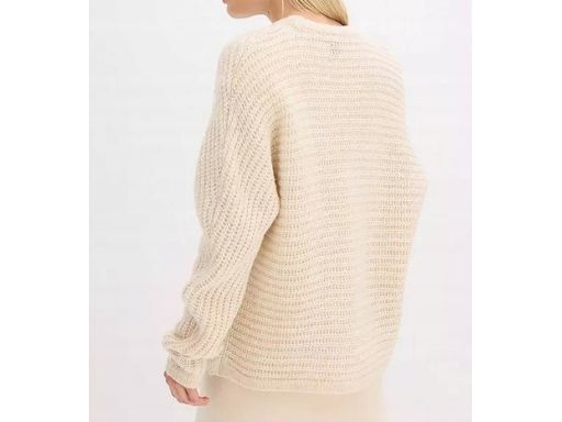 B,P.C sweter beżowy z domieszką wełny r.44/46