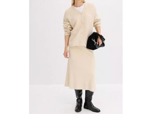 B,P.C sweter beżowy z domieszką wełny r.44/46