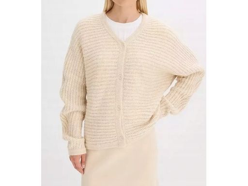 B,P.C sweter beżowy z domieszką wełny r.44/46