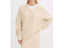 B,P.C sweter beżowy z domieszką wełny r.44/46