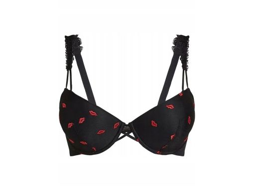 B.P.C biustonosz w haftowane usta r.80D
