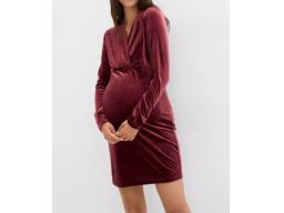 B.P.C ciążowa sukienka welurowa bordowa r.40/42