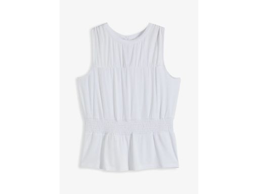 B.P.C top damski bez rękawów biały 40/42.
