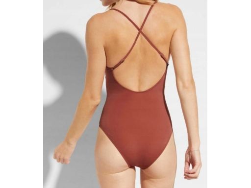 B.P.C kostium kąpielowy cynamonowy z falbaną 40.