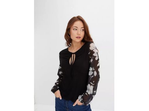 B.P.C bluzka siateczkowe wzorzyste rękawy r.36/38