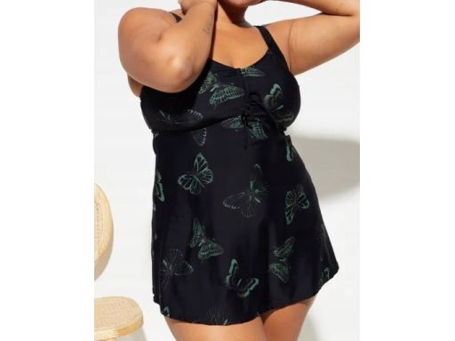 B.P.C top tankini długi czarny w motyle r.50