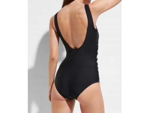 B.P.C kostium jednoczęściowy czarny wzór zebry r.42