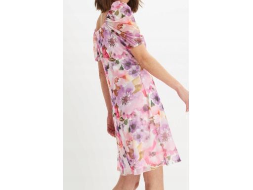 B.P.C sukienka szyfonowe kolorowe kwiaty ^44/46