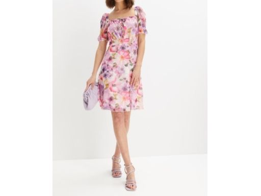 B.P.C sukienka szyfonowe kolorowe kwiaty ^44/46