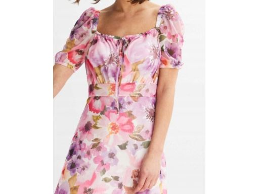 B.P.C sukienka szyfonowe kolorowe kwiaty ^44/46