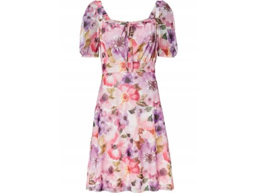 B.P.C sukienka szyfonowe kolorowe kwiaty ^44/46
