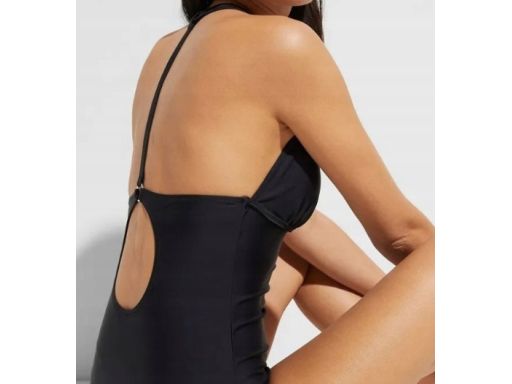 B.P.C kostium kąpielowy czarny odkryte plecy 36.