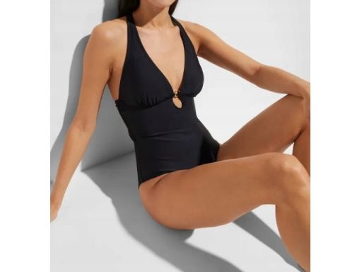 B.P.C kostium kąpielowy czarny odkryte plecy 36.