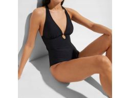 B.P.C kostium kąpielowy czarny odkryte plecy 36.