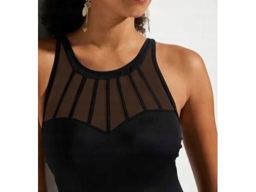 B.P.C. kostium kąpielowy modelujący czarny z siateczką r.44