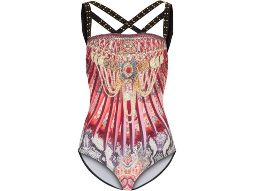 B.P.C kostium kąpielowy modelujący ekskluzywny we wzory r.46