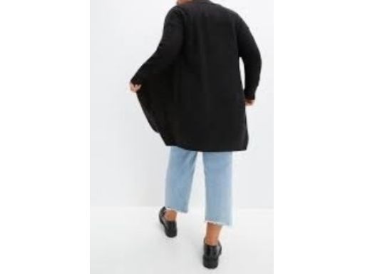 B.P.C czarny długi sweter bez zapięcia 40/42.