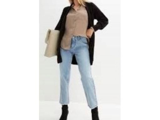 B.P.C czarny długi sweter bez zapięcia 40/42.