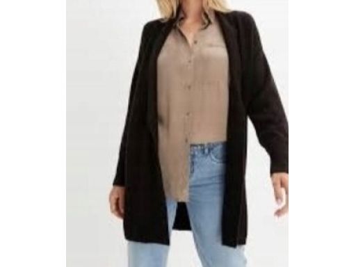 B.P.C czarny długi sweter bez zapięcia 40/42.